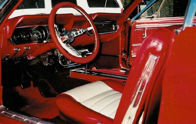Picture red mustang convertible interior